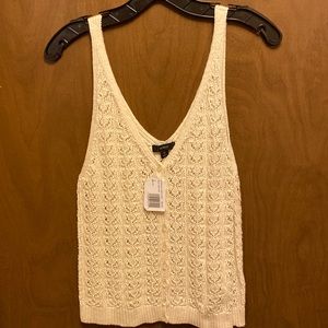 J. Crew Cream Knit Tank Top